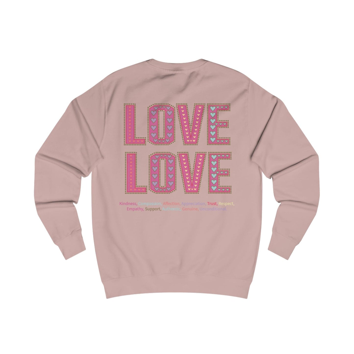 Printify Sweatshirt Love Love Sweatshirt Various Colours