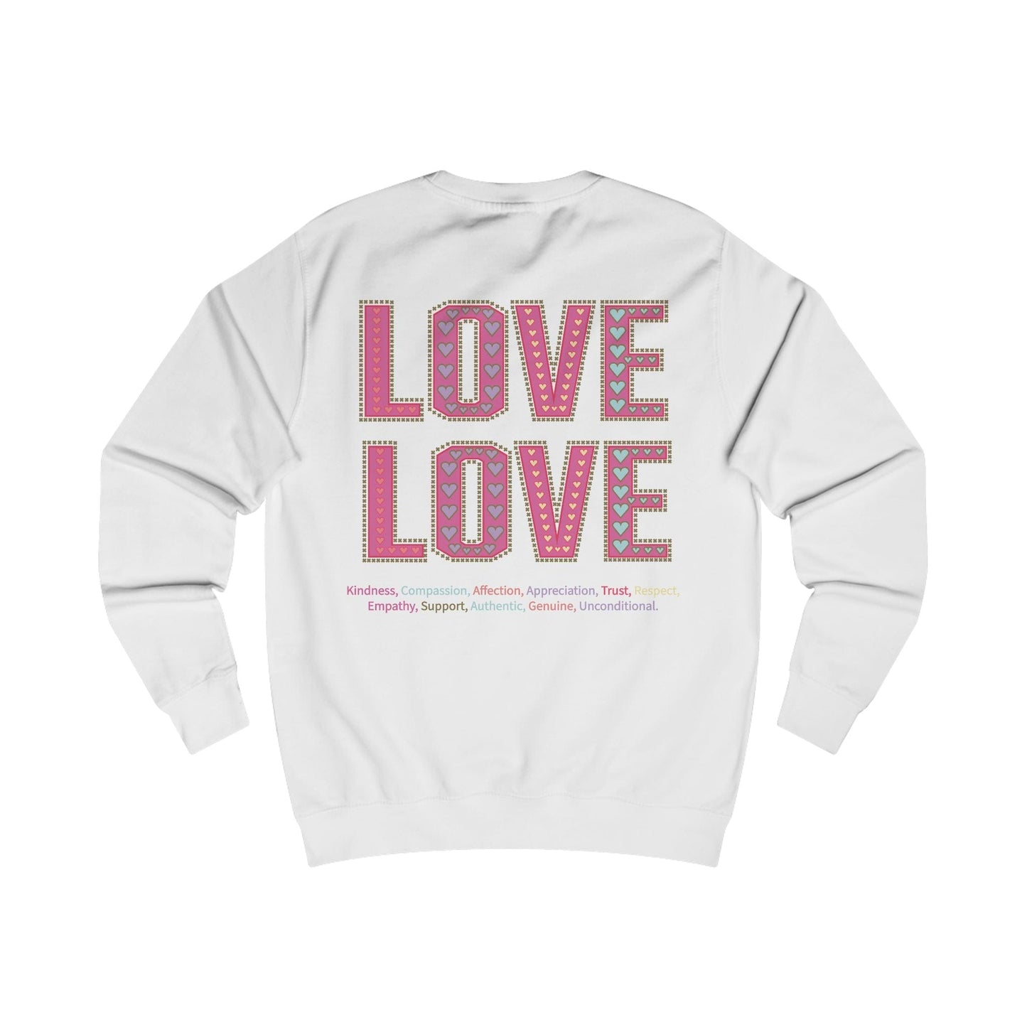 Printify Sweatshirt Love Love Sweatshirt Various Colours