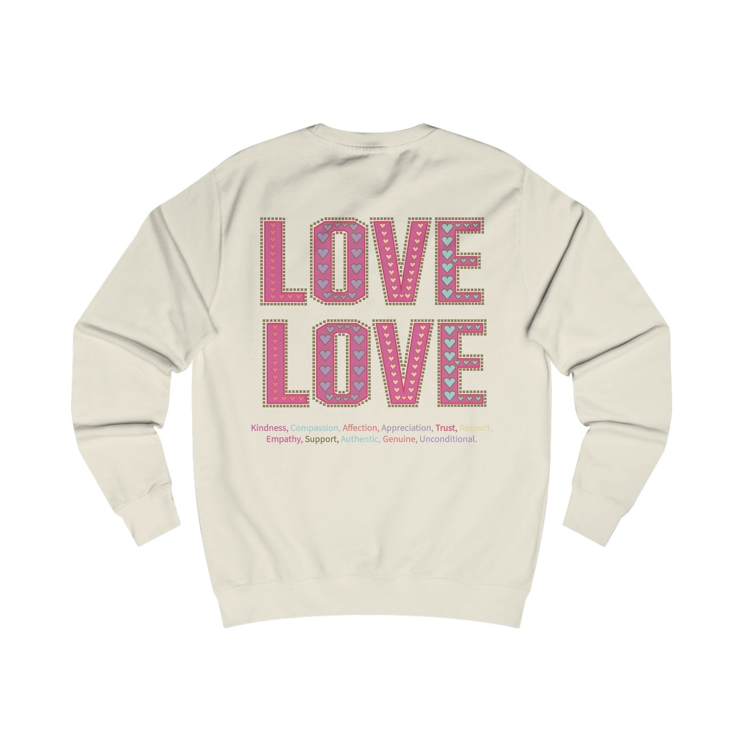 Printify Sweatshirt Love Love Sweatshirt Various Colours