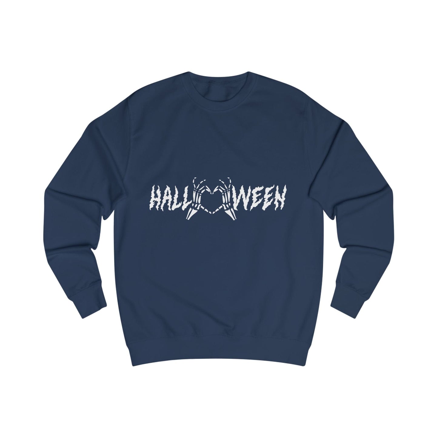 Printify Sweatshirt Oxford Navy / S Halloween Heart Hands Sweatshirt