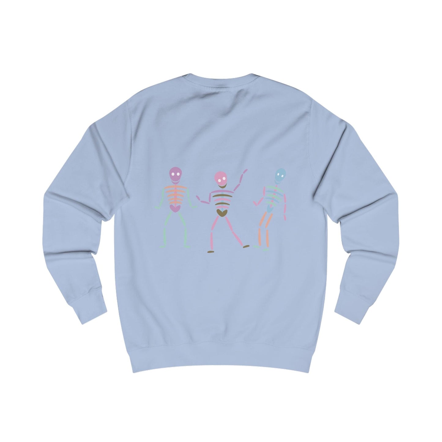 Printify Sweatshirt Pastel Dancing skeleton Sweatshirt