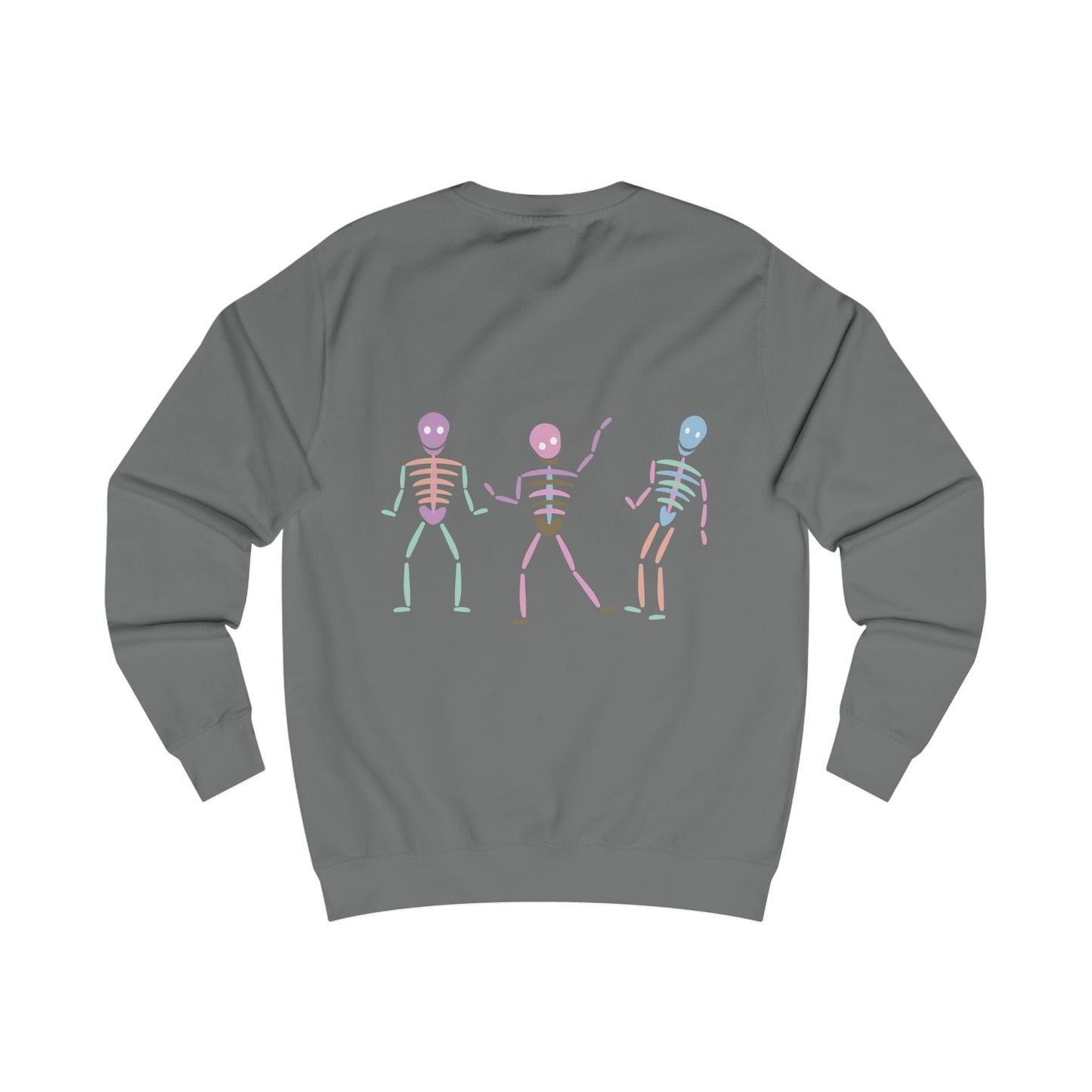 Printify Sweatshirt Pastel Dancing skeleton Sweatshirt