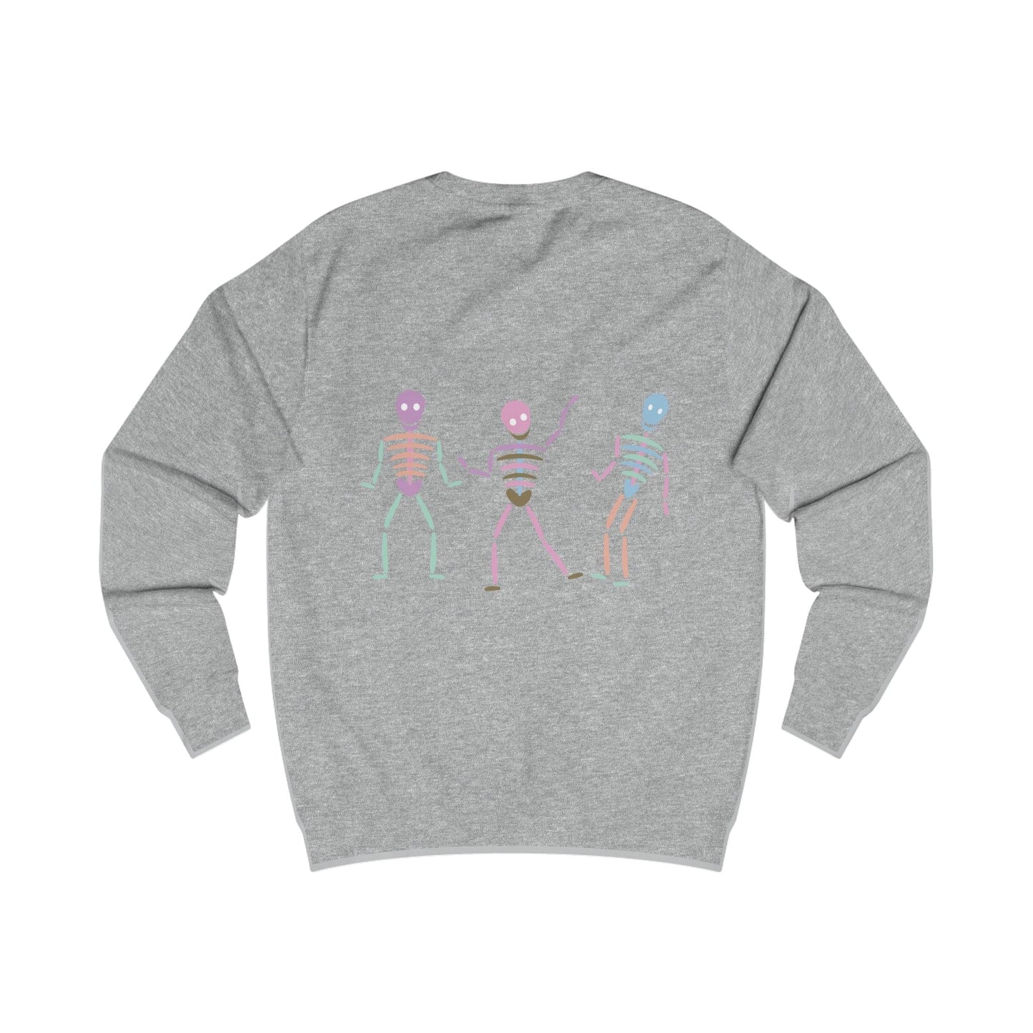 Printify Sweatshirt Pastel Dancing skeleton Sweatshirt