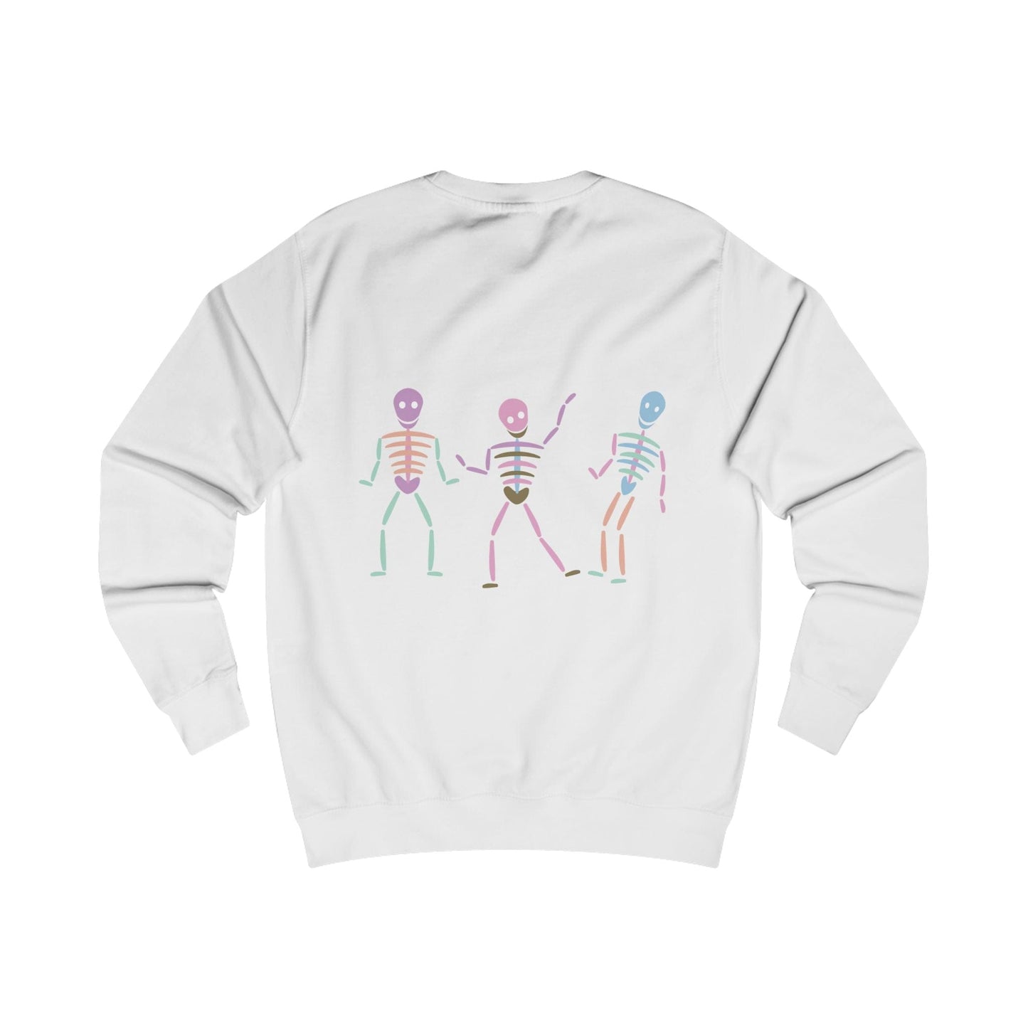 Printify Sweatshirt Pastel Dancing skeleton Sweatshirt