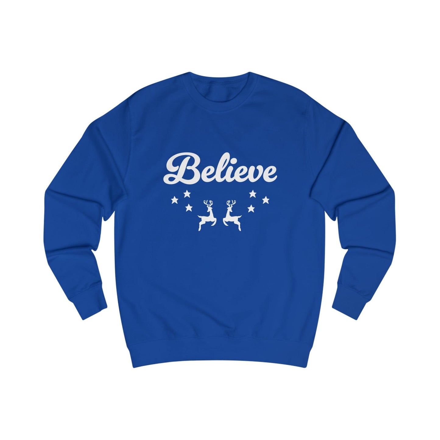 Printify Sweatshirt Royal Blue / S Believe in the Magic Christmas Jumper
