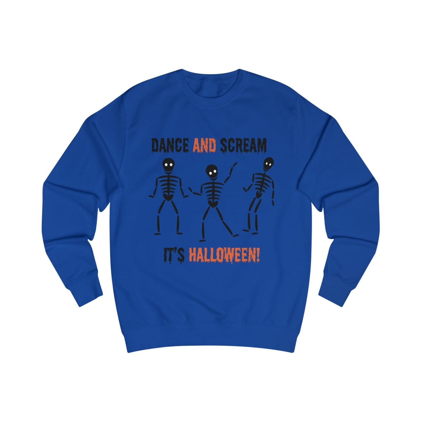 Printify Sweatshirt Royal Blue / S Skeleton Dance Sweatshirt