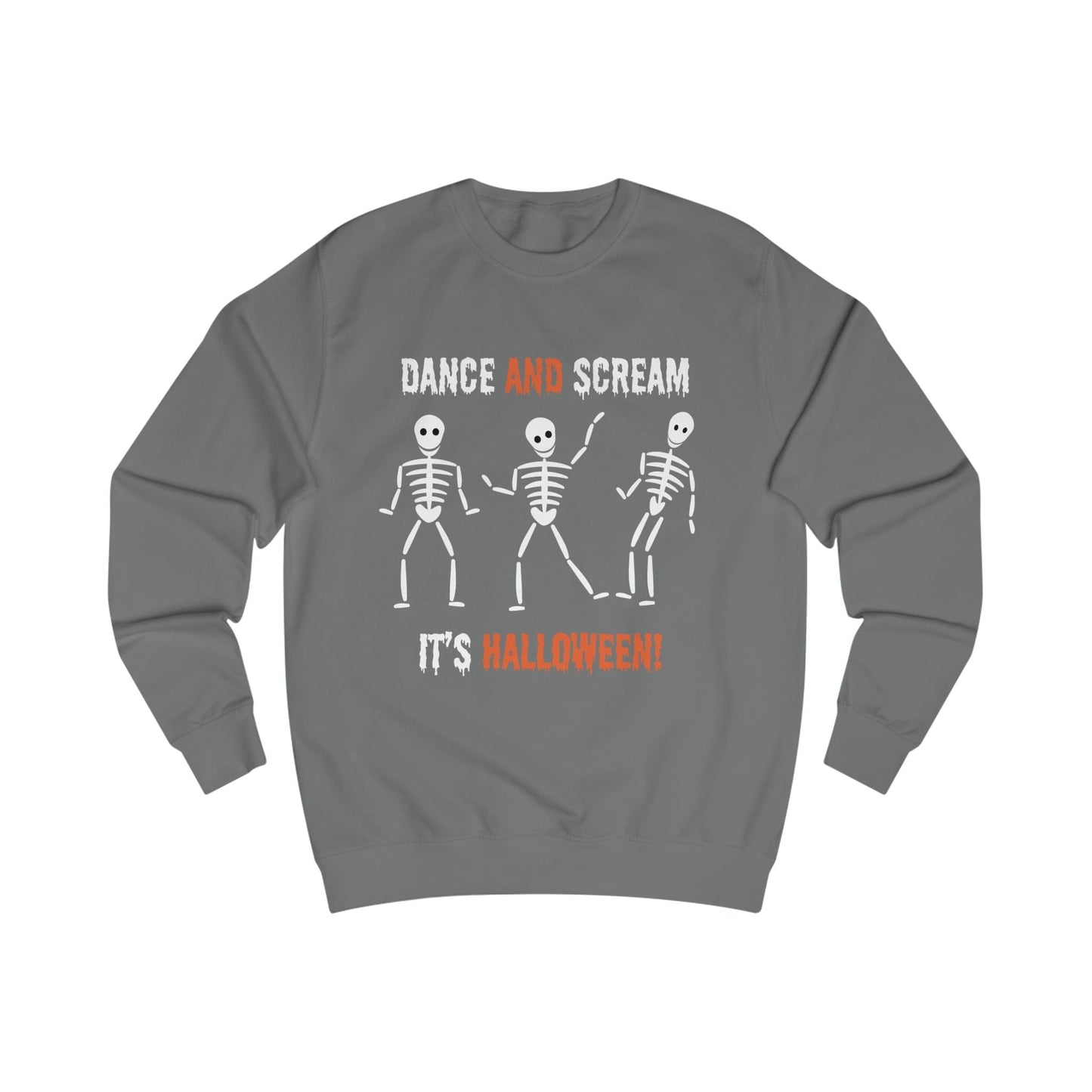 Printify Sweatshirt Steel Grey / S Skeleton dance dark base Sweatshirt