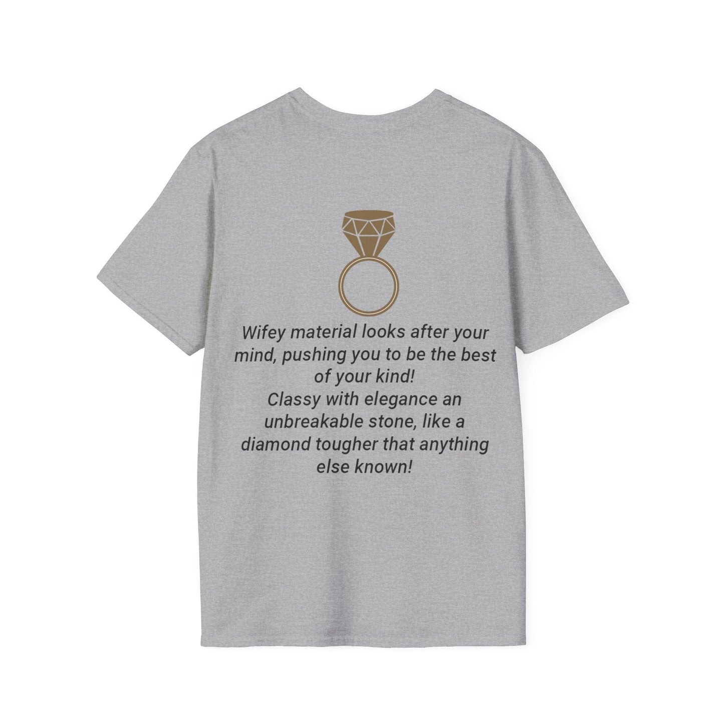 Printify T-Shirt 100% Wifey Material T-Shirt
