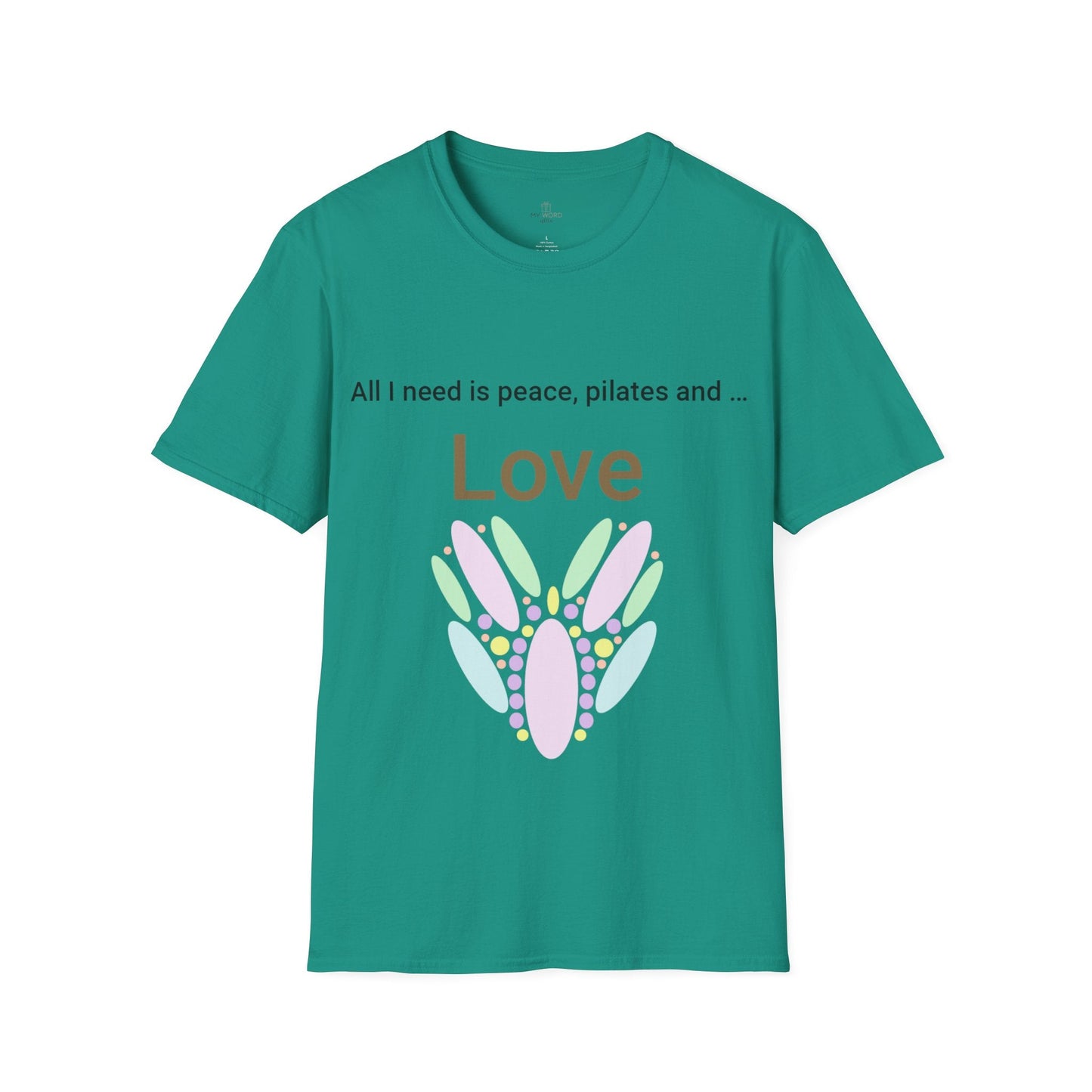 Printify T-Shirt Jade Dome / S Peace Pilates Love T-Shirt