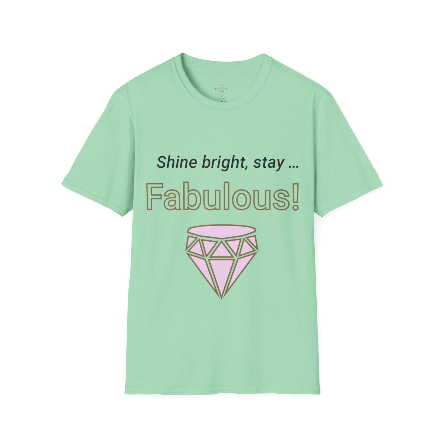 Printify T-Shirt Mint Green / XL Fabulous Diamond Icon T-Shirt