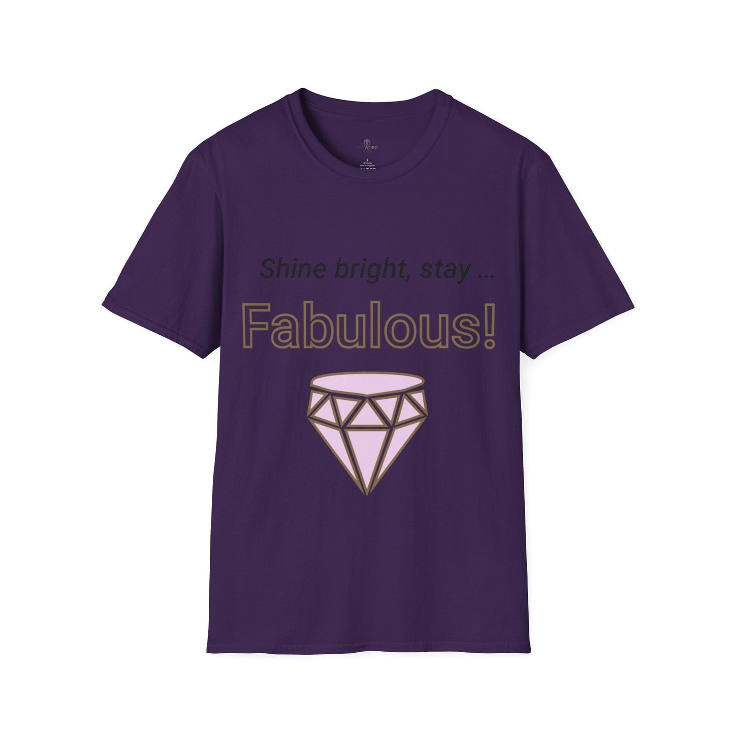 Printify T-Shirt Purple / S Fabulous Diamond Icon T-Shirt