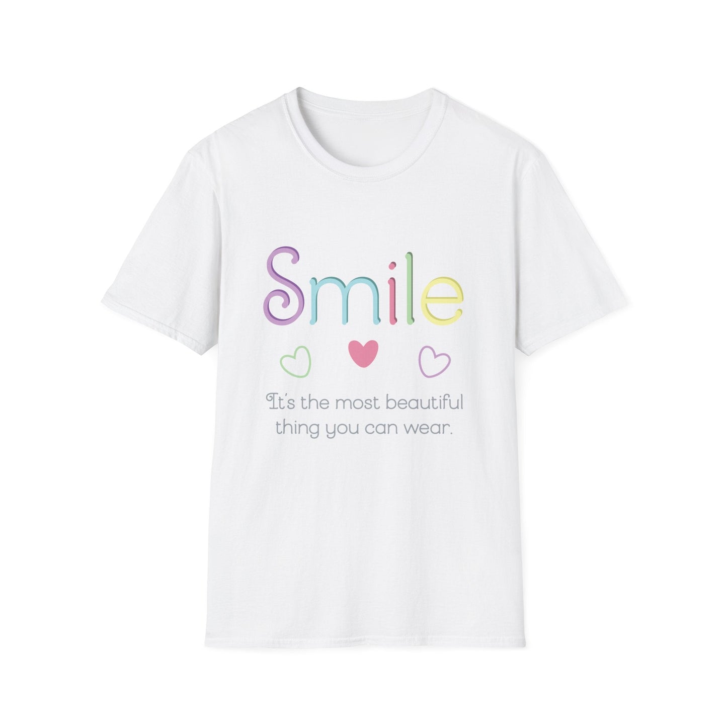 Printify T-Shirt White / S Smile Beautiful T-Shirt