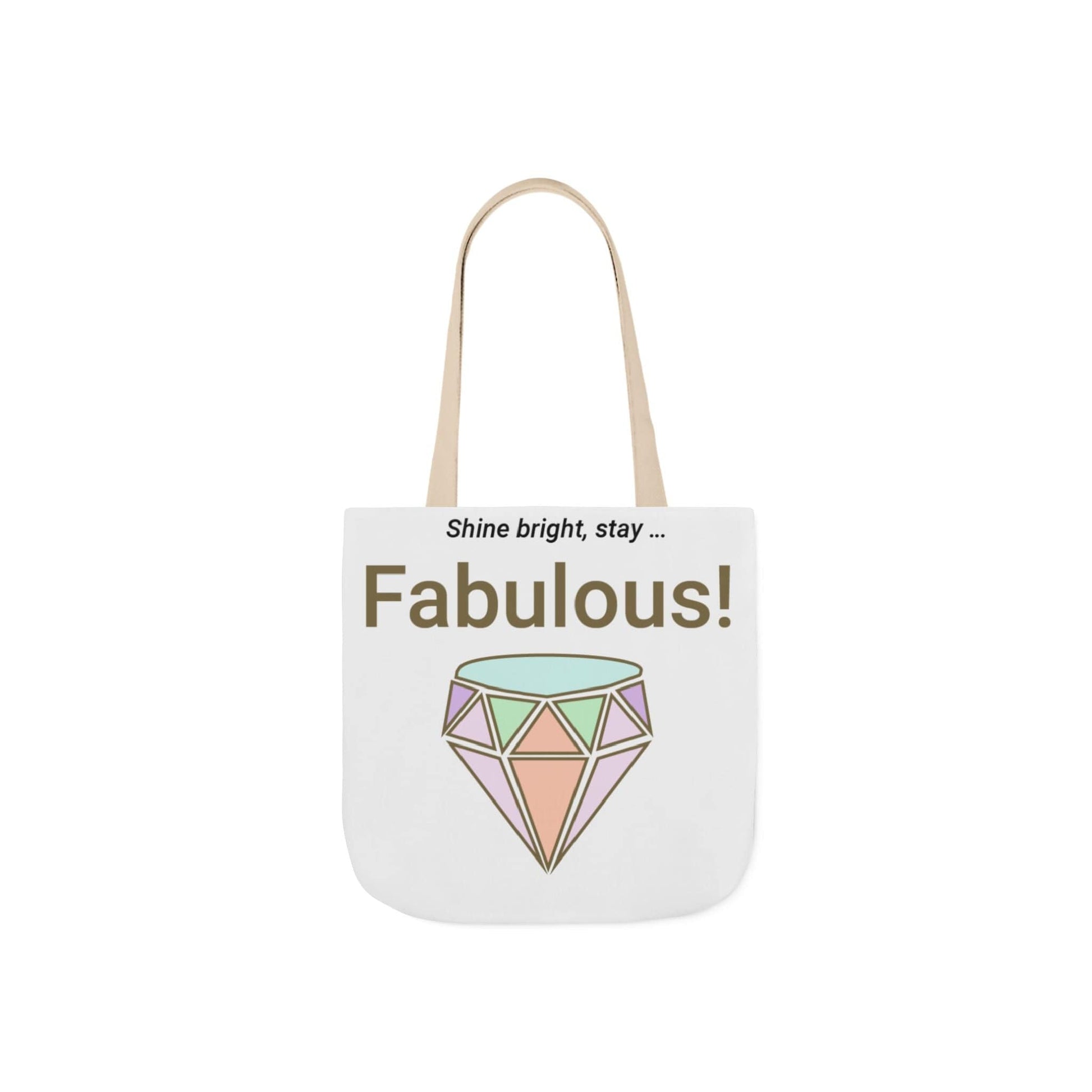 Printify Accessories 13" × 13'' / Beige Fabulous Diamond Canvas Tote Bag
