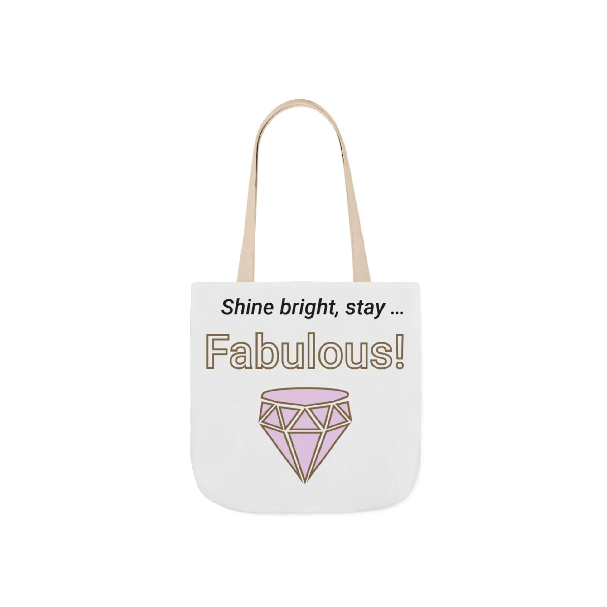 Printify Accessories 13" × 13'' / Beige Stay Fabulous Tote Bag