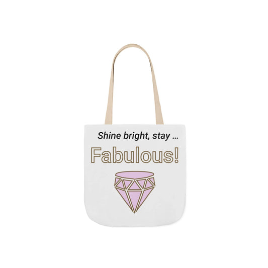 Printify Accessories 13" × 13'' / Beige Stay Fabulous Tote Bag