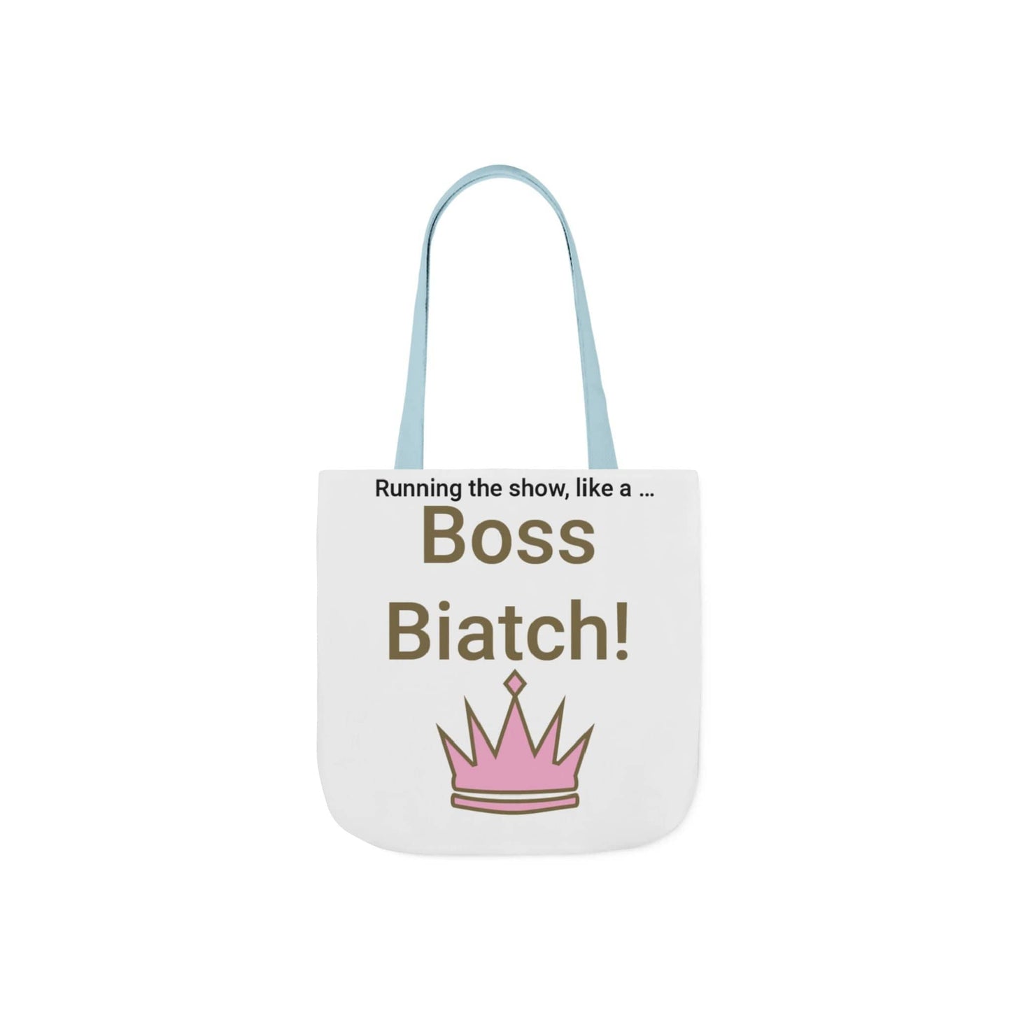 Printify Accessories 13" × 13'' / Light blue Boss Biatch Tote Bag