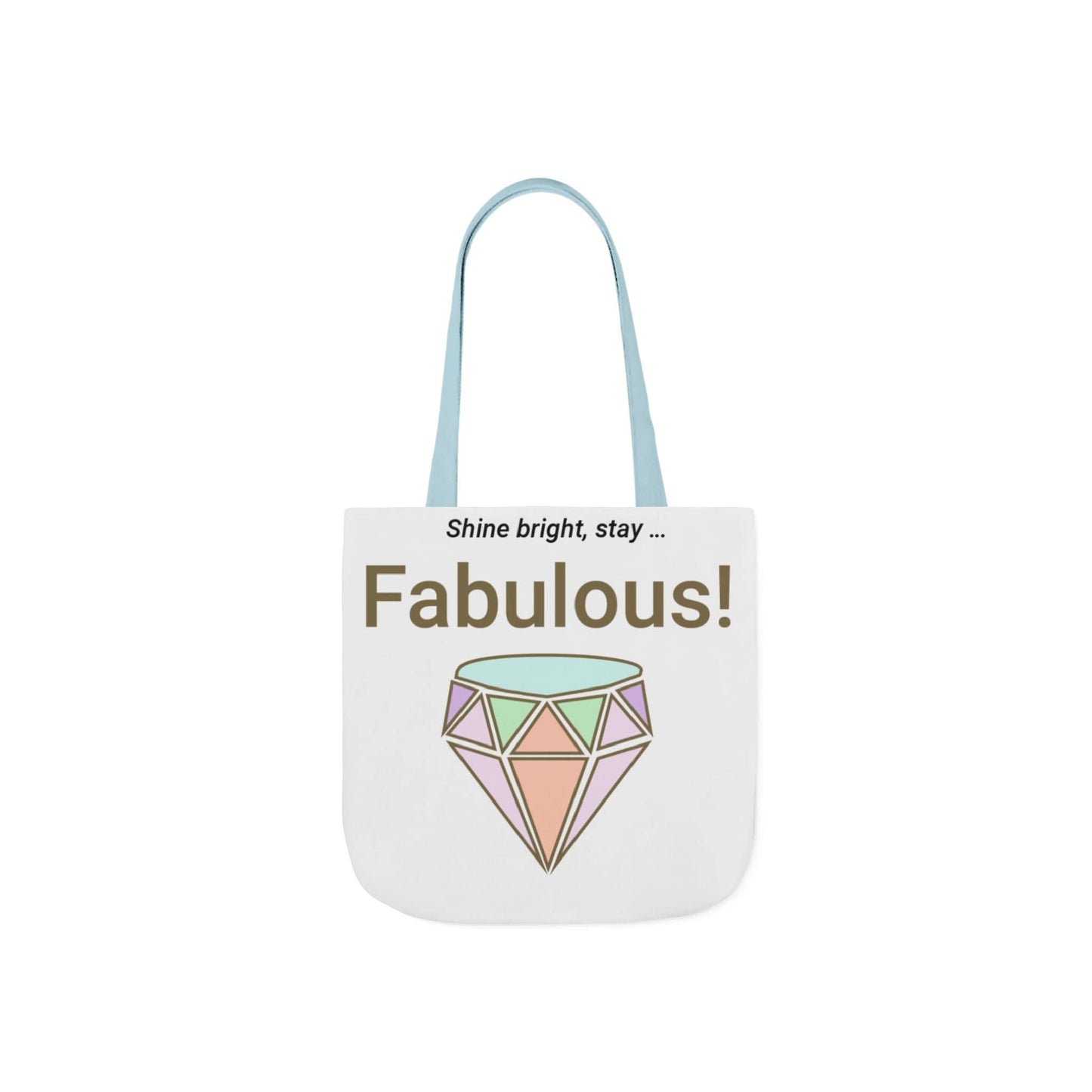 Printify Accessories 13" × 13'' / Light blue Fabulous Diamond Canvas Tote Bag