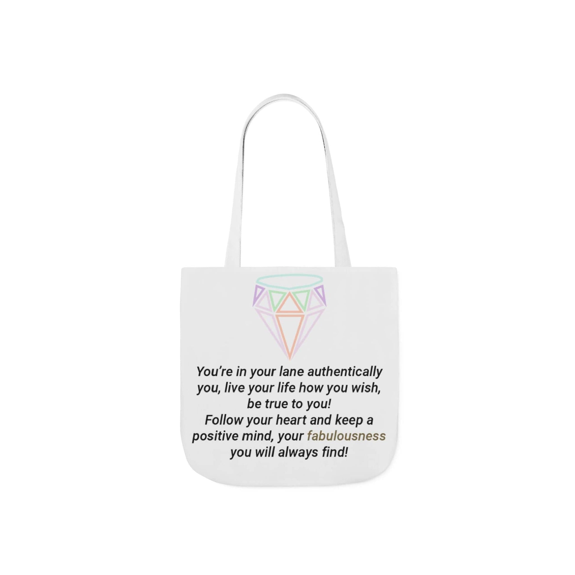 Printify Accessories Fabulous Diamond Canvas Tote Bag