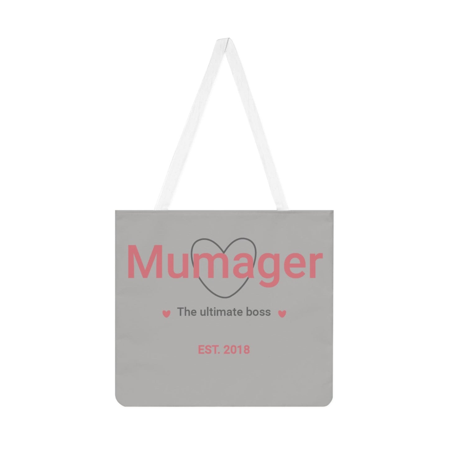 Printify Bags One size / White Personalised Mumager Shoulder Tote Bag