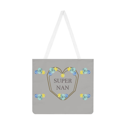 Printify Bags One size / White Personalised Super Nan Shoulder Tote Bag