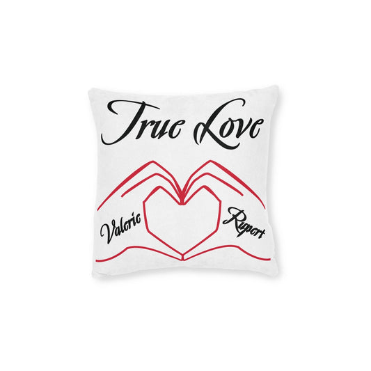 Printify Home Decor 12" × 12" Personalised Cushion - True Love Heart Hands