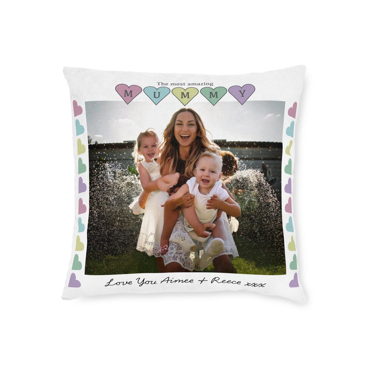 Printify Home Decor 18" × 18" Mummy Photo Cushion