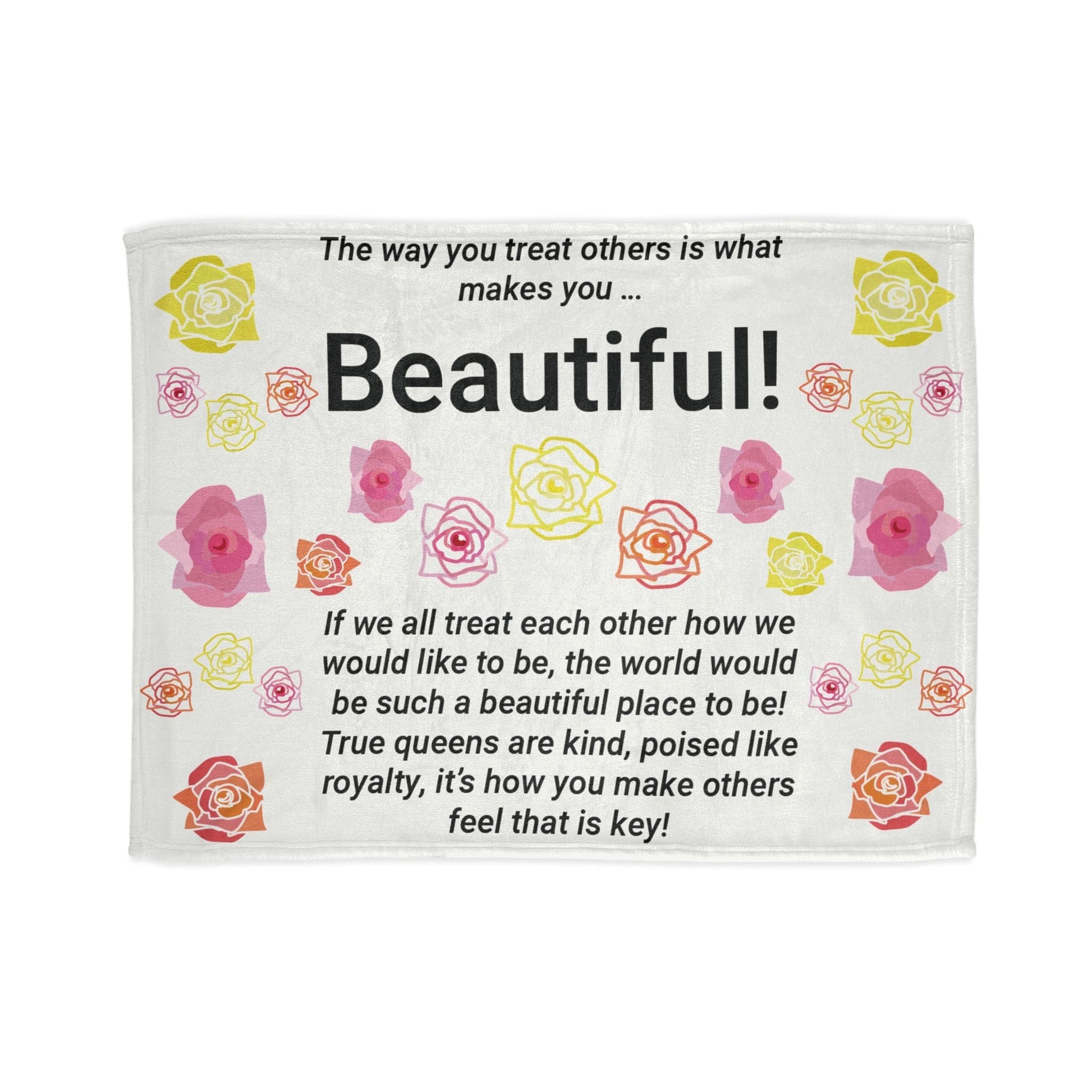 Printify Home Decor 30'' × 40'' Beautiful You Soft Polyester Blanket