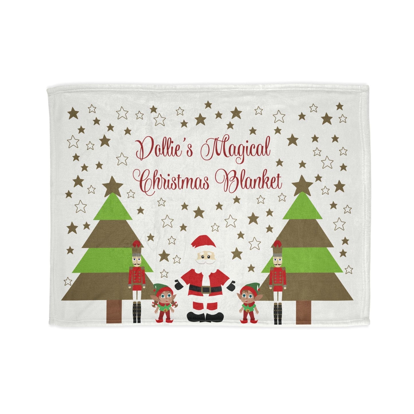 Printify Home Decor 30'' × 40'' Personalised Christmas Cute Characters Blanket