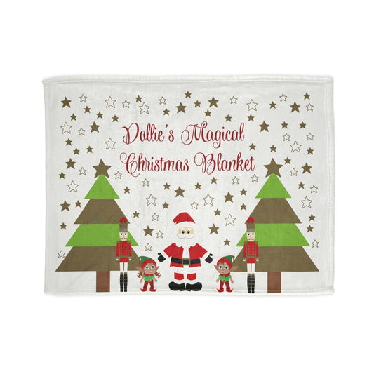 Printify Home Decor 30'' × 40'' Personalised Christmas Cute Characters Blanket