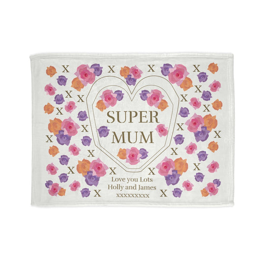 Printify Home Decor 30'' × 40'' Personalised Super Mum Blanket