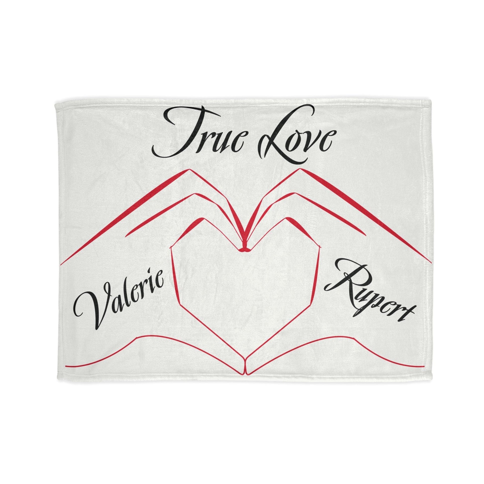 Printify Home Decor 30'' × 40'' Personalised True Love Blanket White