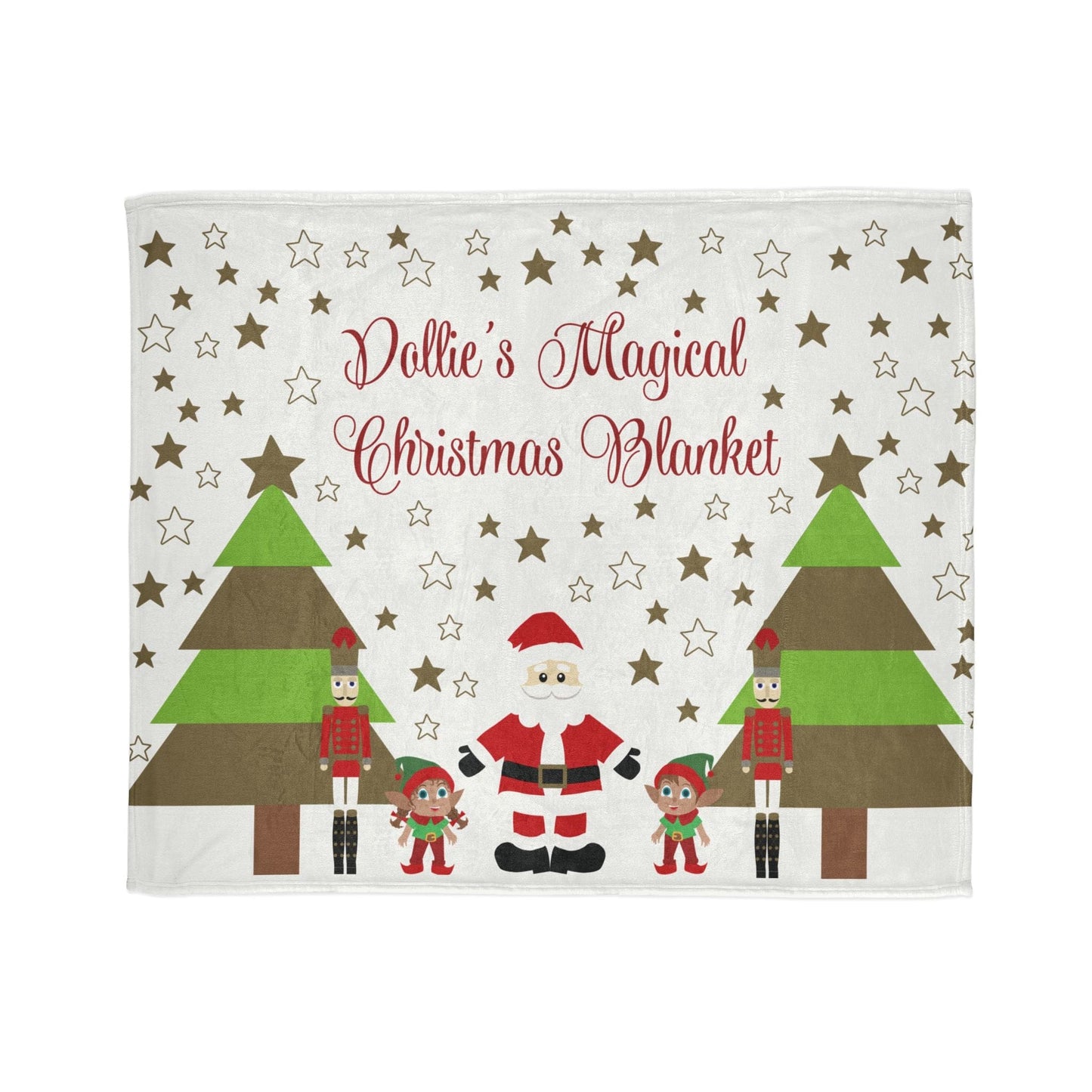Printify Home Decor 50" × 60" Personalised Christmas Cute Characters Blanket