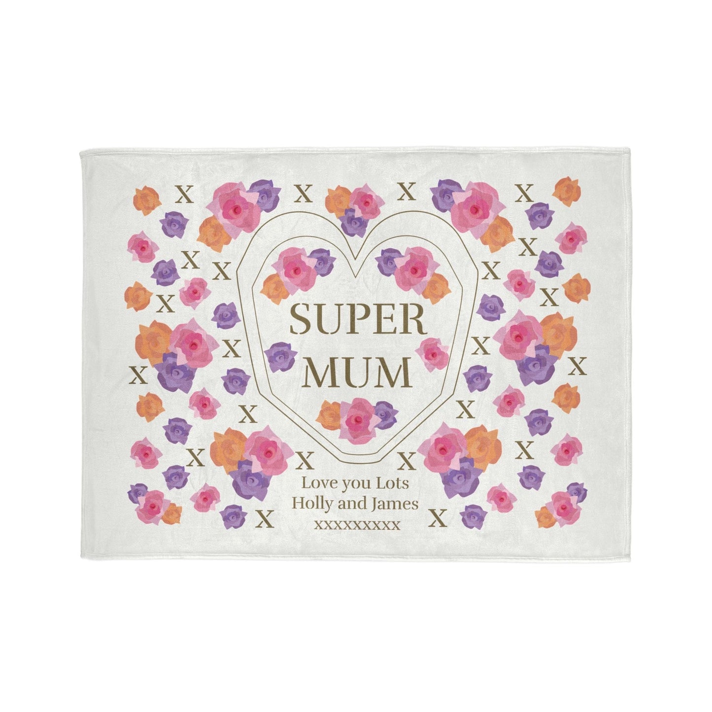 Printify Home Decor 60" × 80" Personalised Super Mum Blanket