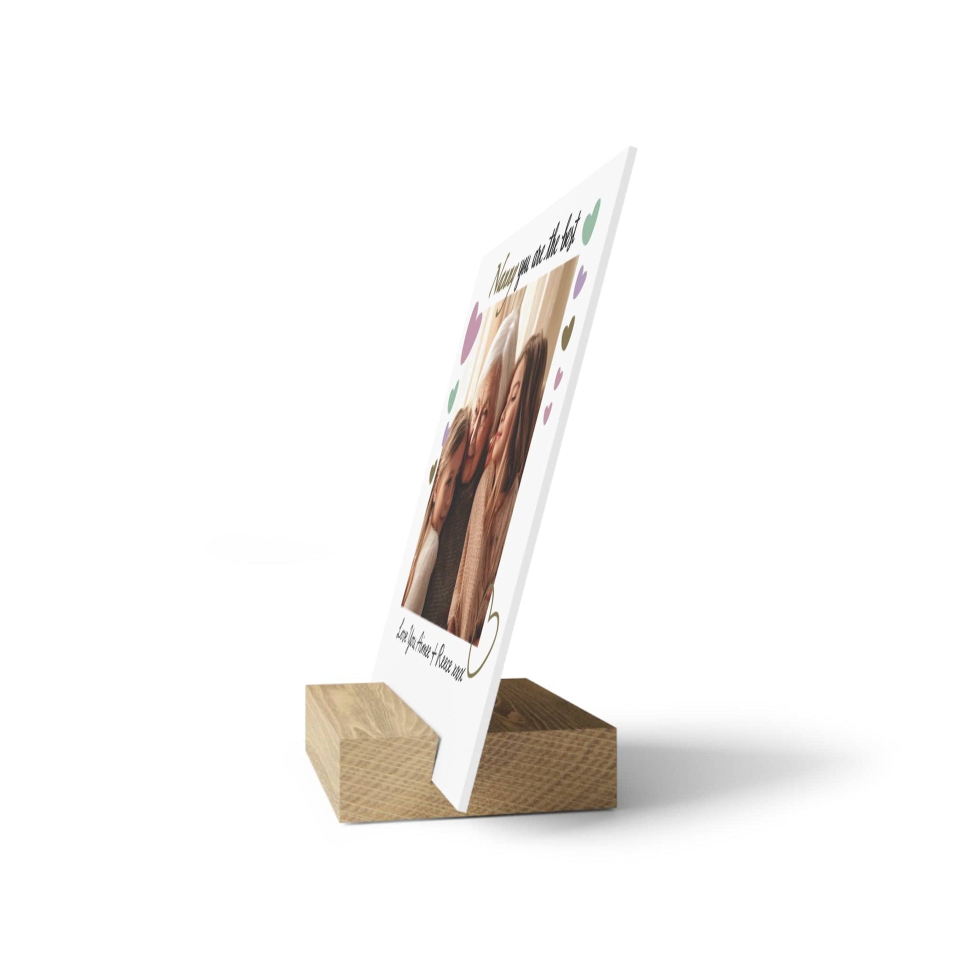 Printify Home Decor Best Nanny Photo Board With Stand
