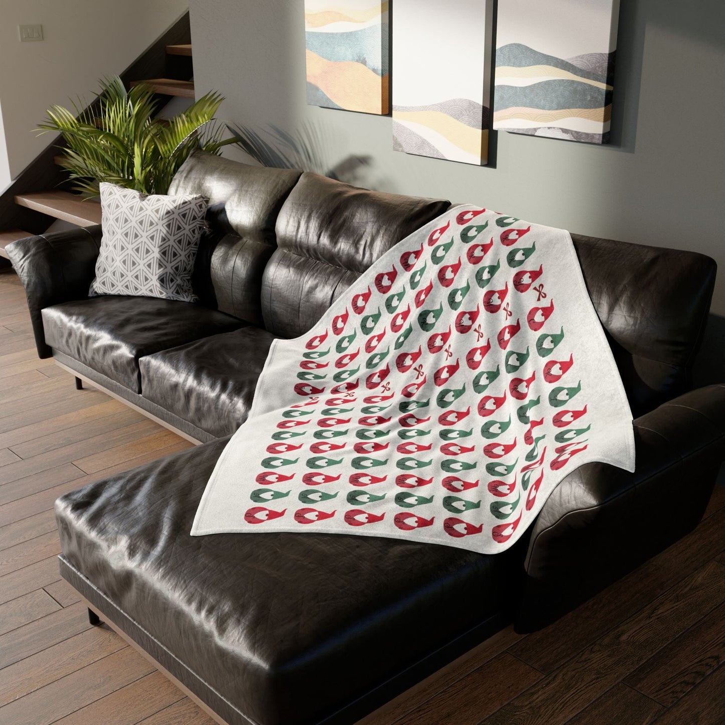 Printify Home Decor Christmas Gonk Blanket - Festive Colours
