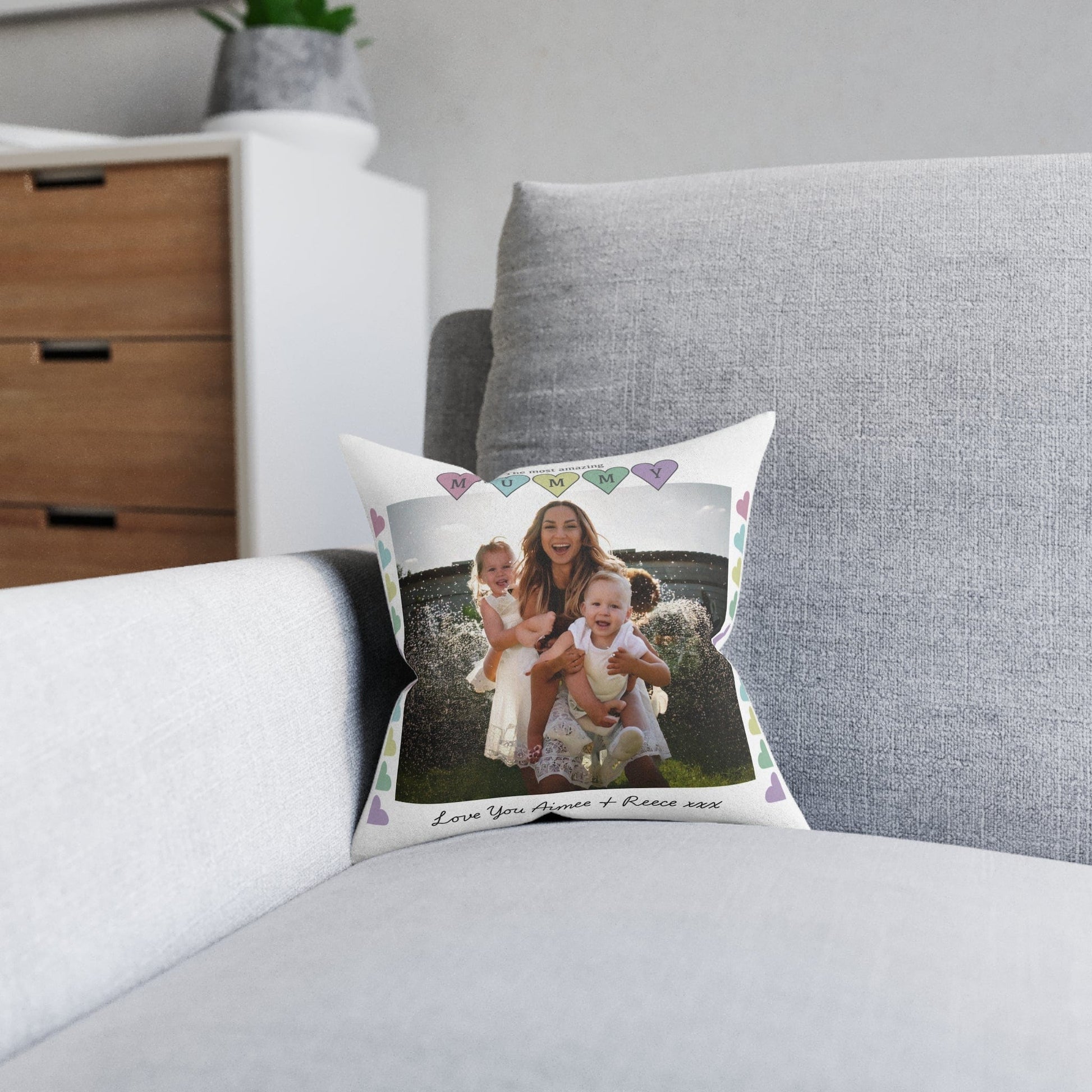 Printify Home Decor Mummy Photo Cushion