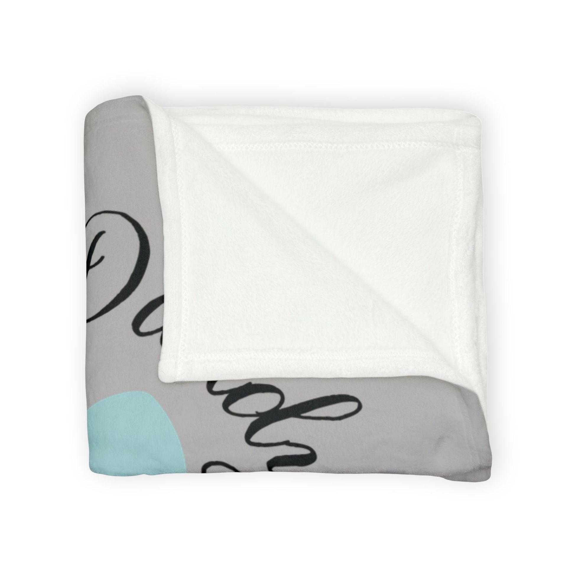 Printify Home Decor My Heart People Blanket Grey