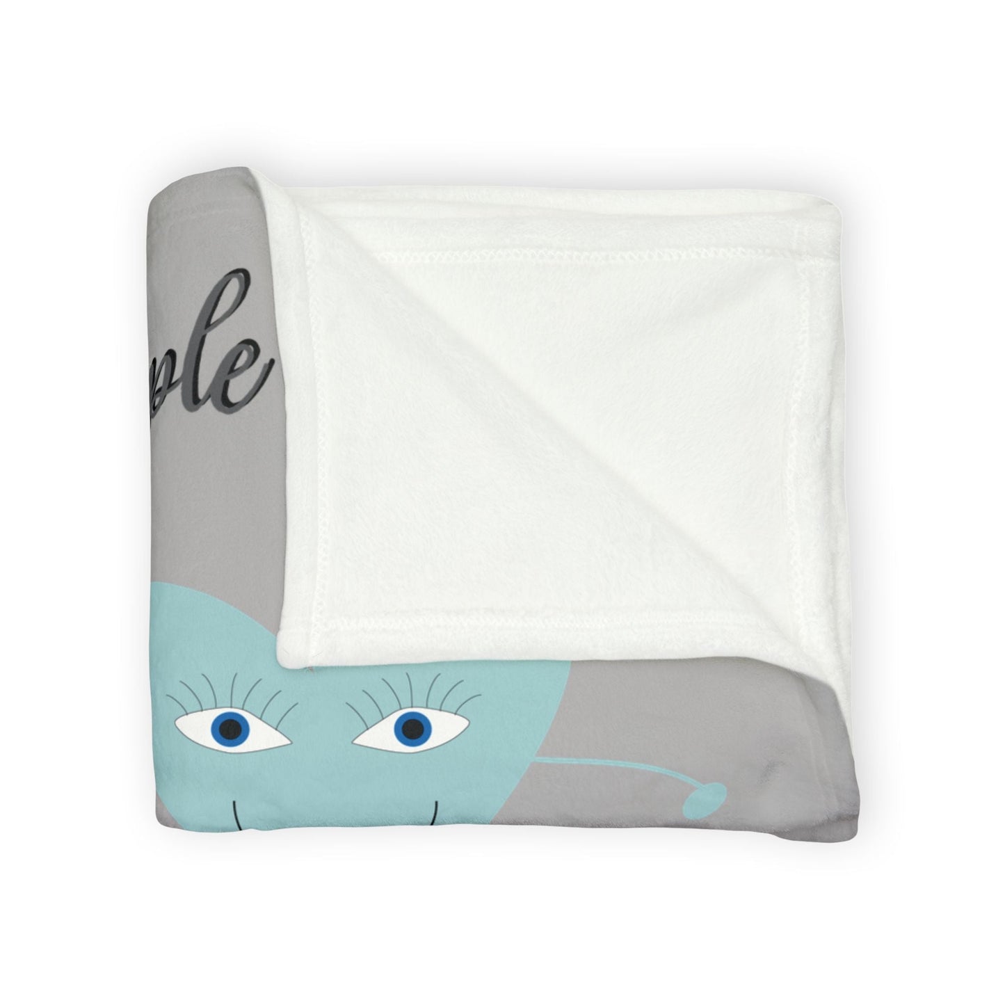 Printify Home Decor My Heart People Blanket Grey