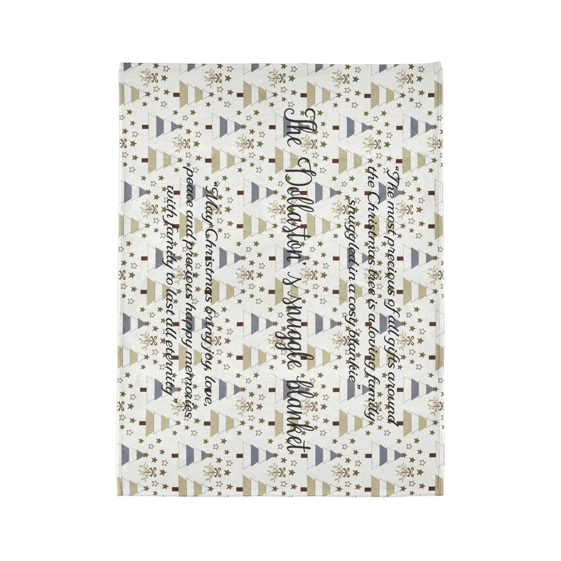 Printify Home Decor Personalised Christmas Blanket- Tree’s and Star’s