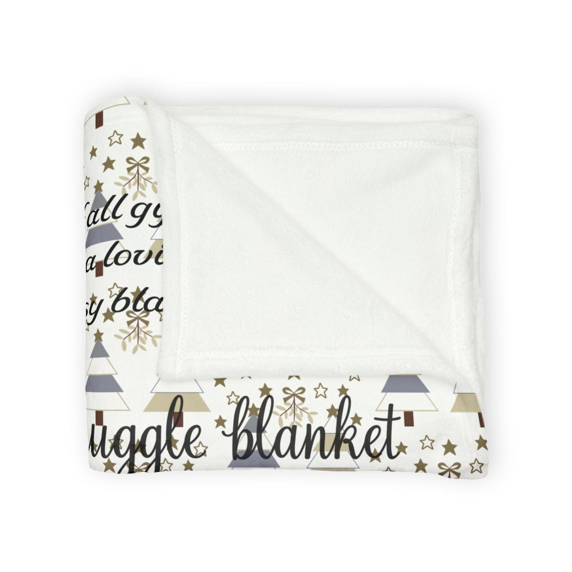 Printify Home Decor Personalised Christmas Blanket- Tree’s and Star’s