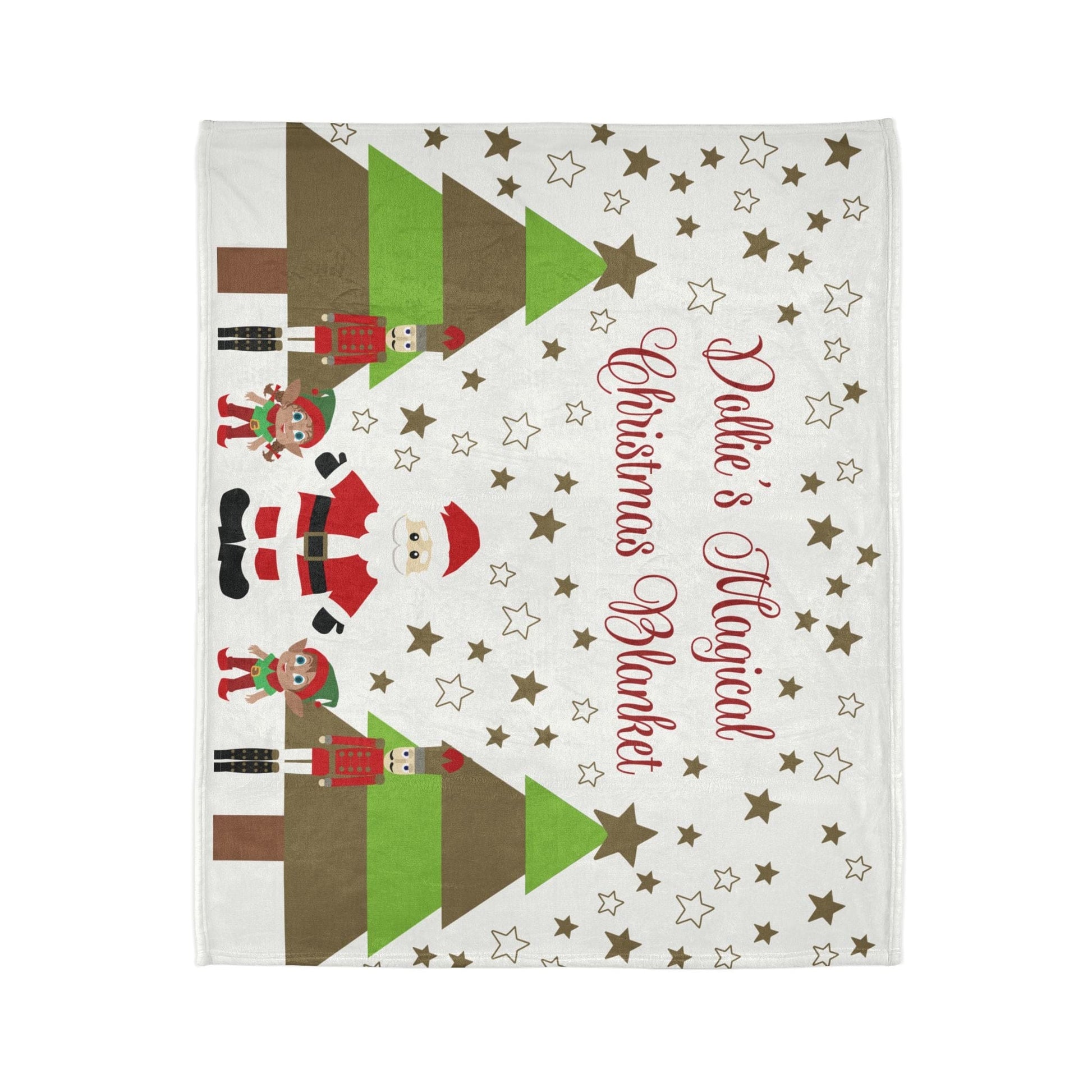 Printify Home Decor Personalised Christmas Cute Characters Blanket
