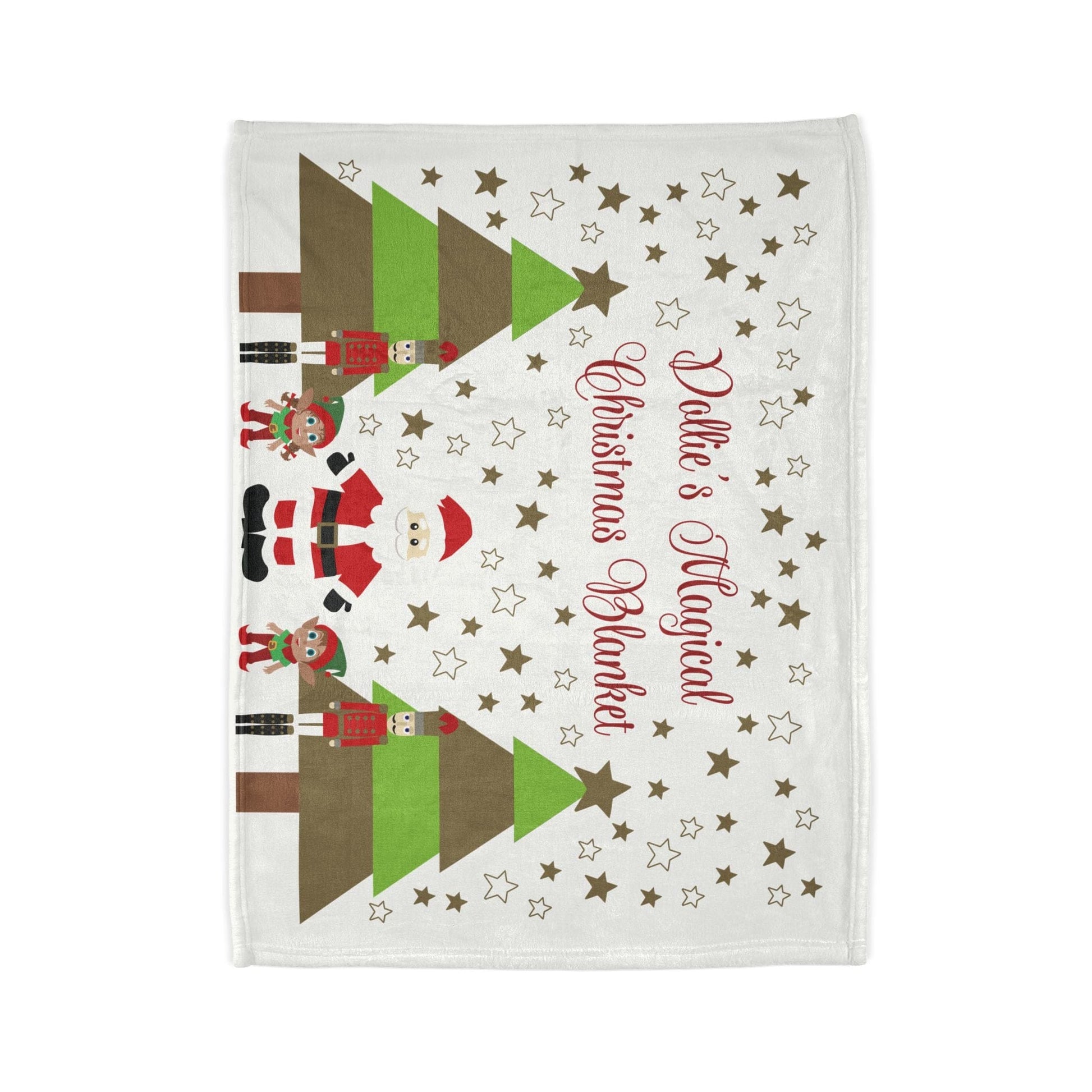 Printify Home Decor Personalised Christmas Cute Characters Blanket