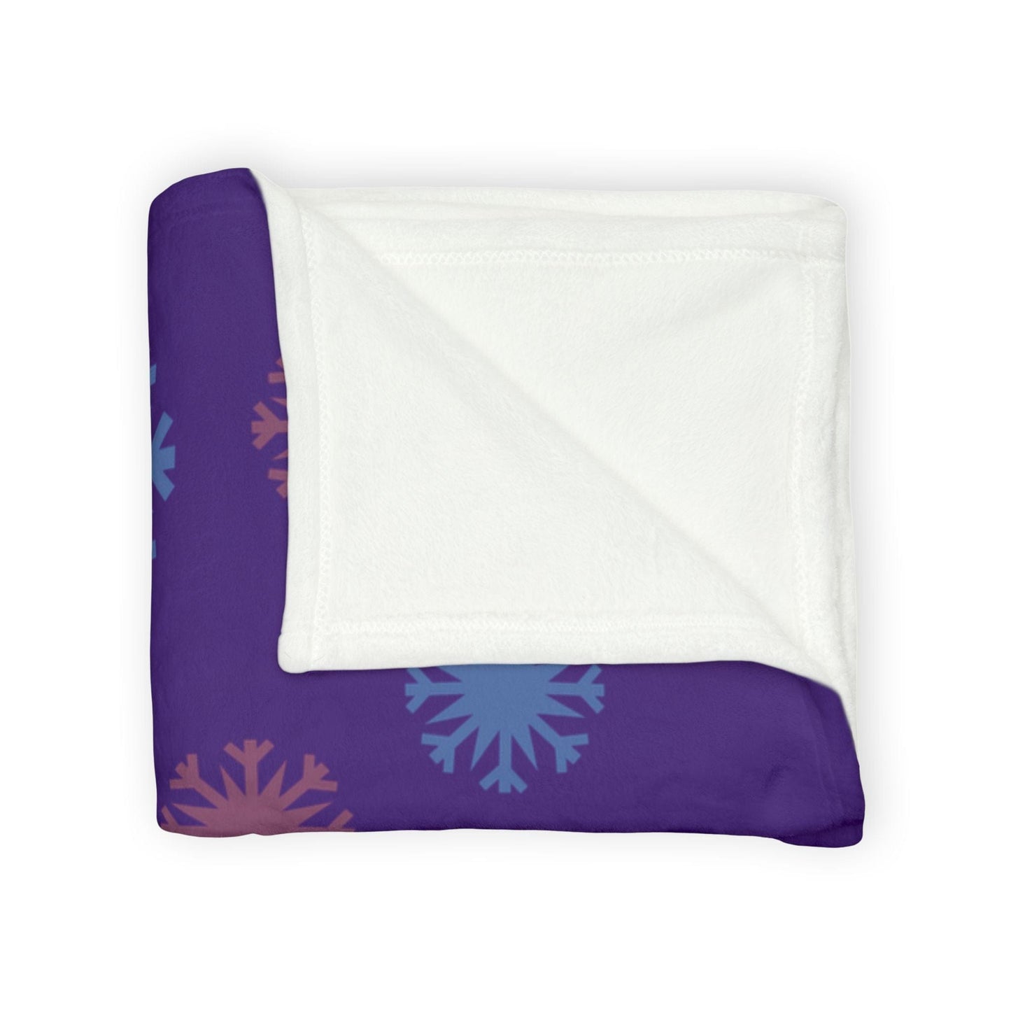 Printify Home Decor Personalised Christmas Elf Blanket - Purple