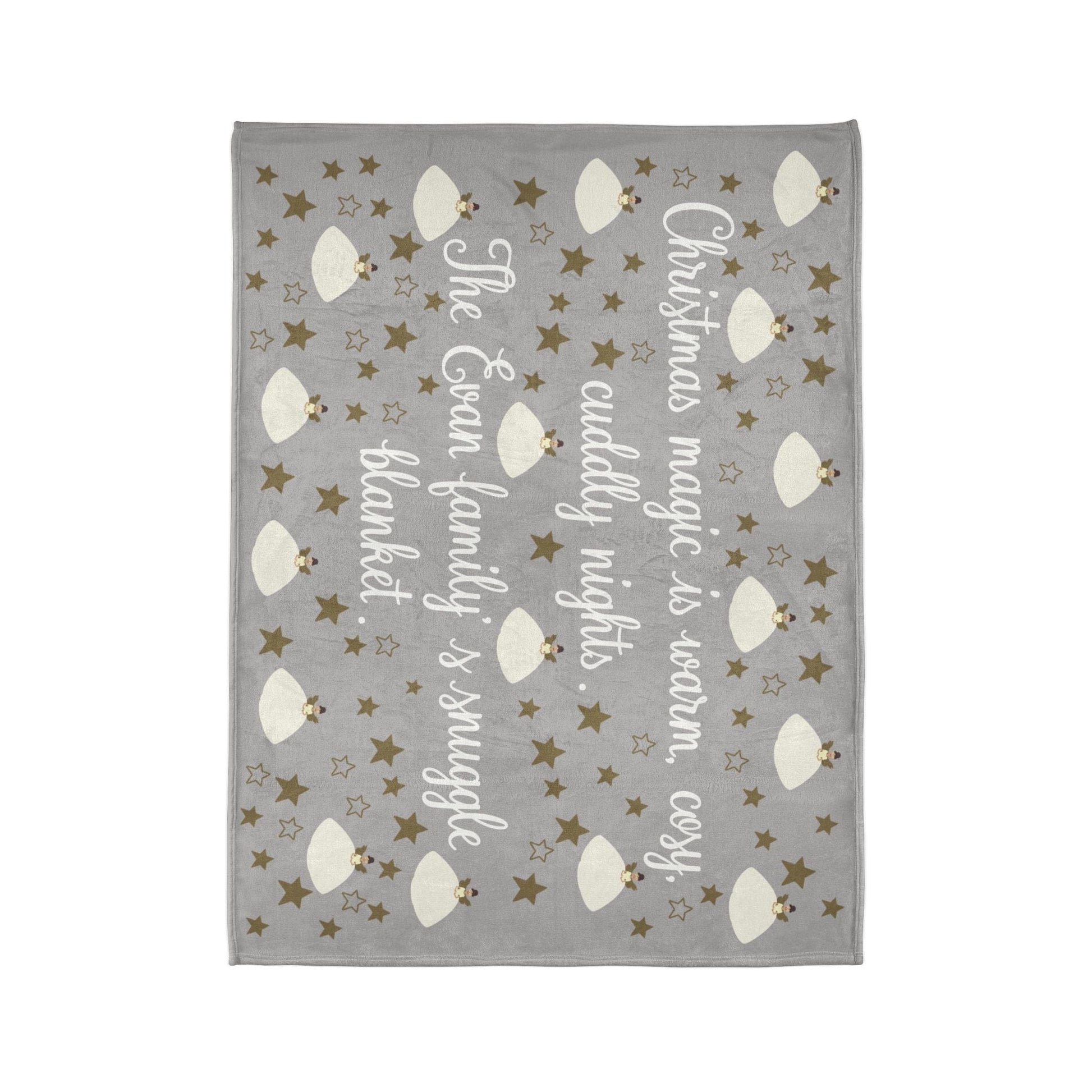 Printify Home Decor Personalised Christmas Fairy Family Blanket