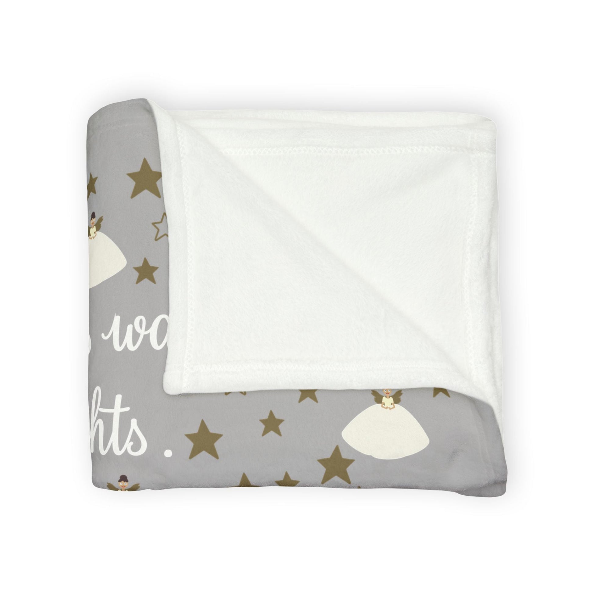 Printify Home Decor Personalised Christmas Fairy Family Blanket