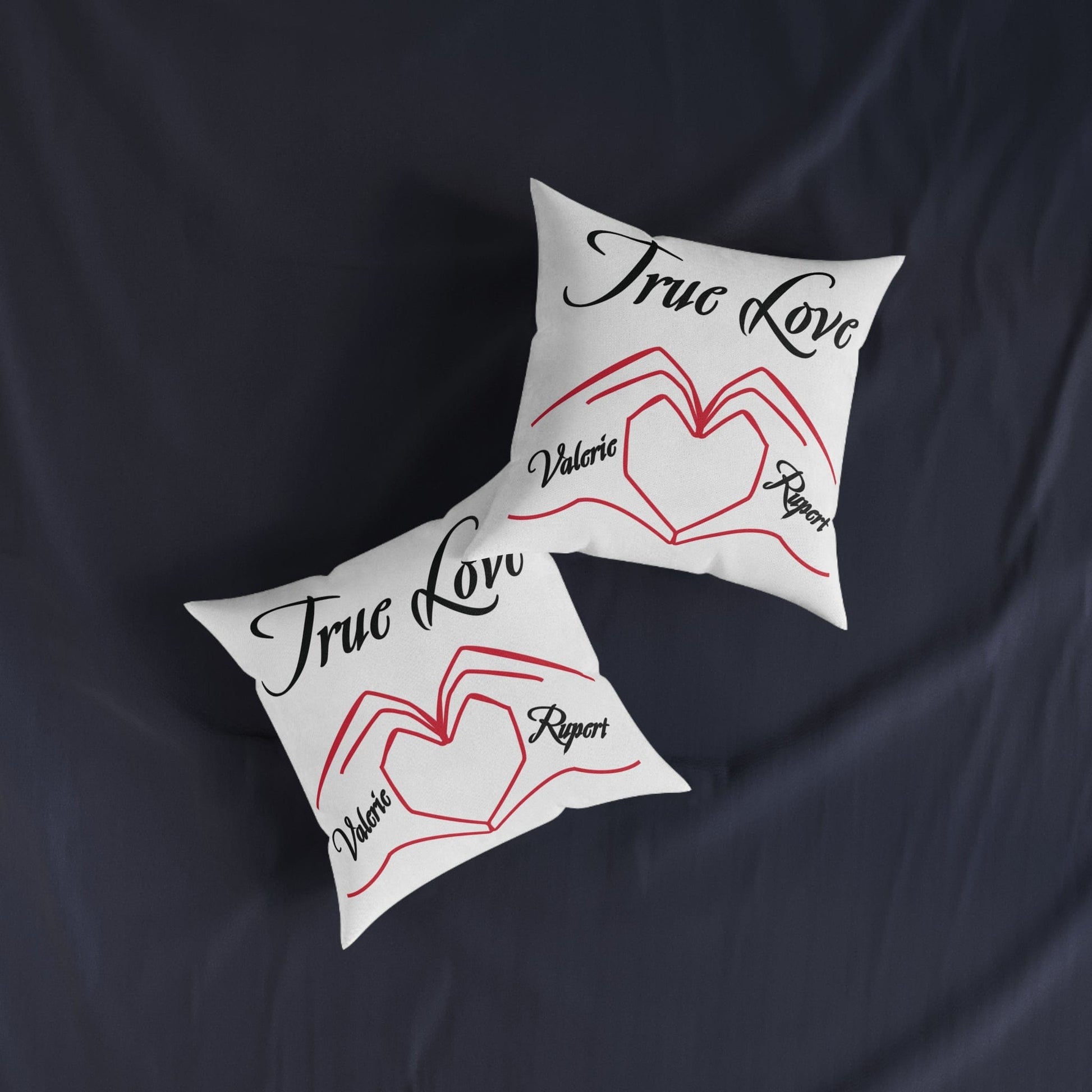 Printify Home Decor Personalised Cushion - True Love Heart Hands