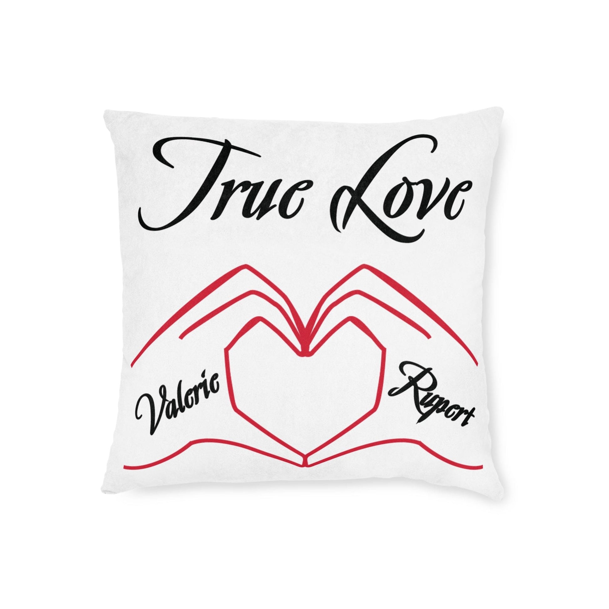 Printify Home Decor Personalised Cushion - True Love Heart Hands