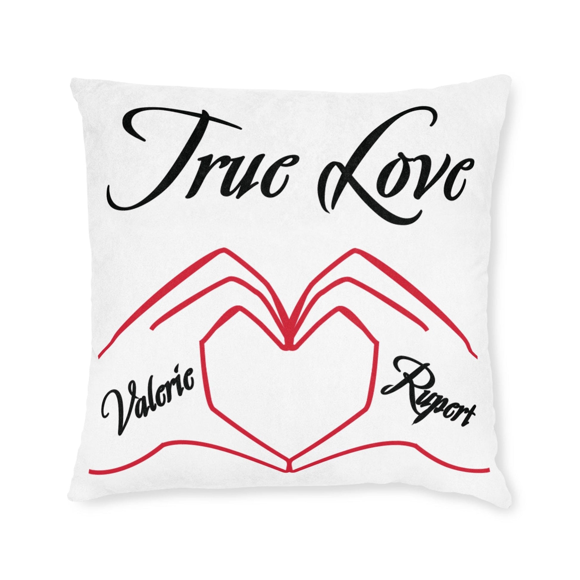 Printify Home Decor Personalised Cushion - True Love Heart Hands