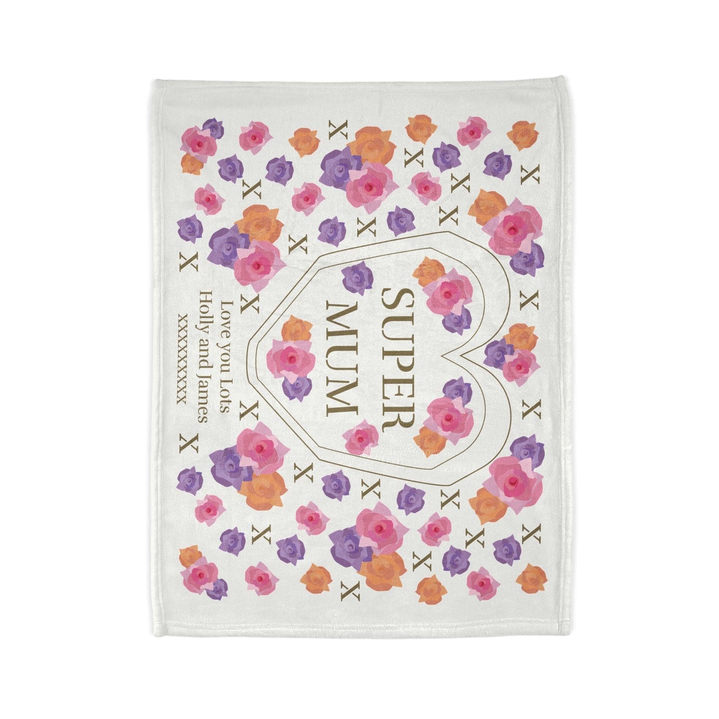 Printify Home Decor Personalised Super Mum Blanket