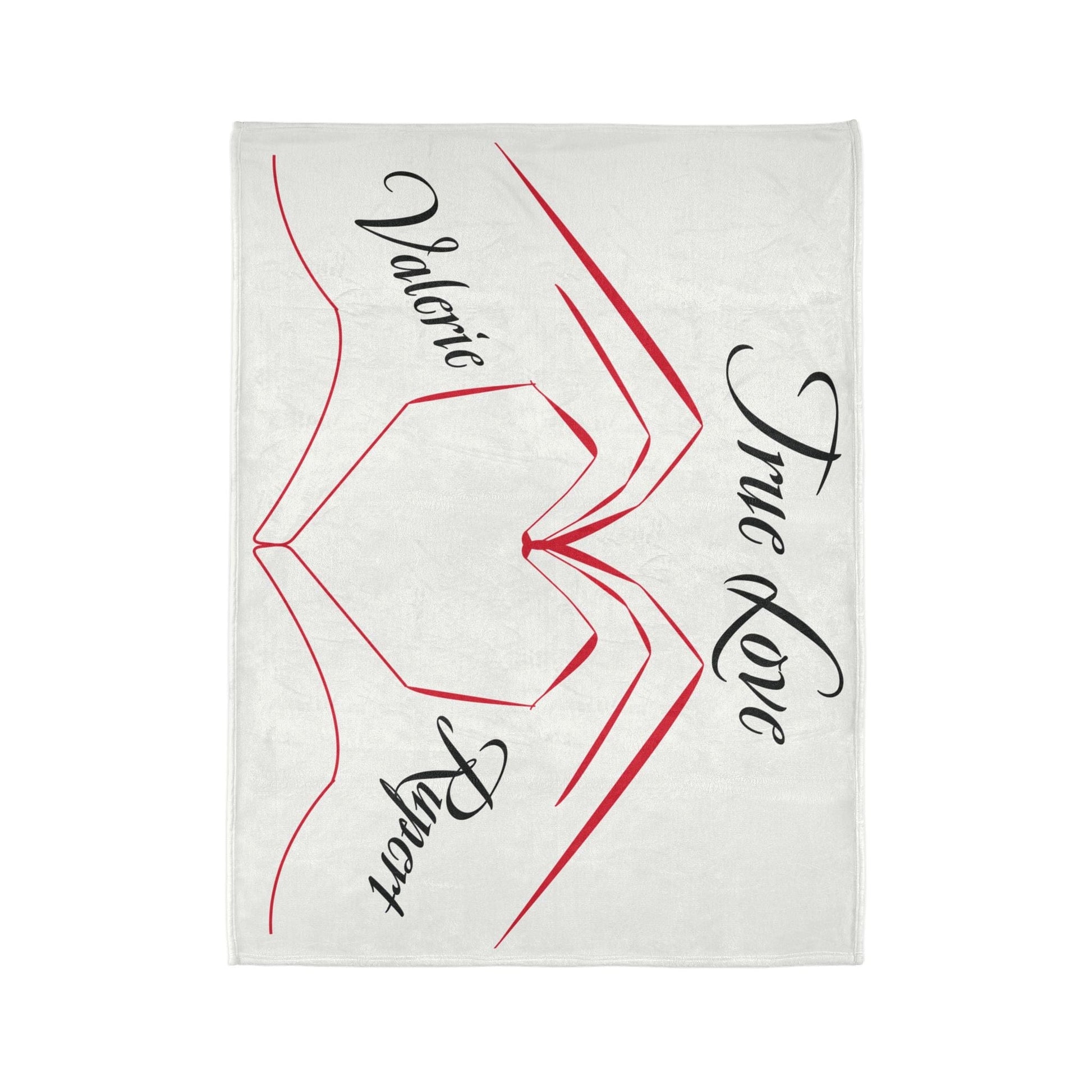 Printify Home Decor Personalised True Love Blanket White